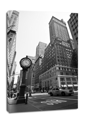 New York, zegar - obraz na płótnie Wymiar do wyboru: 20x30 cm