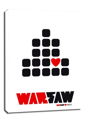 WARsaw - obraz na płótnie Wymiar do wyboru: 70x100 cm