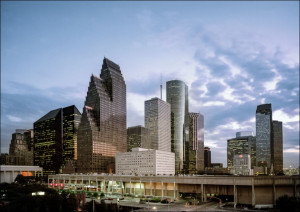 Downtown Houston, Texas., Carol Highsmith - plakat Wymiar do wyboru: 42x29,7 cm