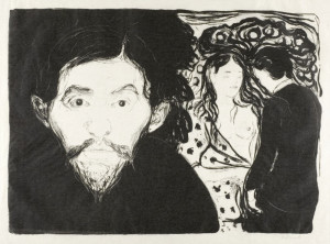 Jealousy I (1896), Edvard Munch -  plakat Wymiar do wyboru: 40x50 cm