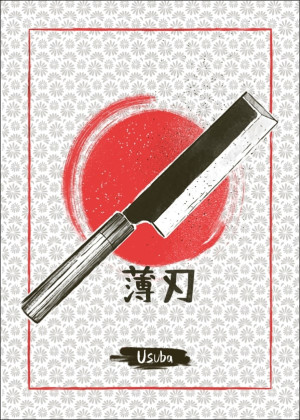 Usuba - plakat Wymiar do wyboru: 21x29,7 cm