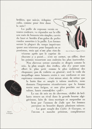 Atours simples: dameshoeden, George Barbier - plakat Wymiar do wyboru: 20x30 cm