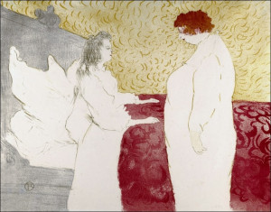 Getting Up, Henri de Toulouse-Lautrec - plakat Wymiar do wyboru: 40x30 cm