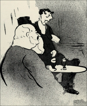 Ducarre at Les Ambassadeurs (from Le Café Concert), Henri de Toulouse-Lautrec - plakat Wymiar do wyboru: 30x40 cm