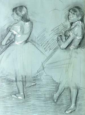 Two Dancers1879, Edgar Degas - plakat Wymiar do wyboru: 70x100 cm