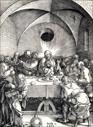 The Last Supper, Albrecht Durer - plakat Wymiar do wyboru: 20x30 cm