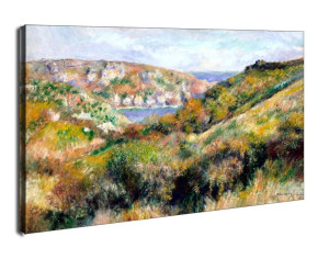 Hills around the Bay of Moulin Huet, Guernsey, Auguste Renoir - obraz na płótnie Wymiar do wyboru: 90x60 cm