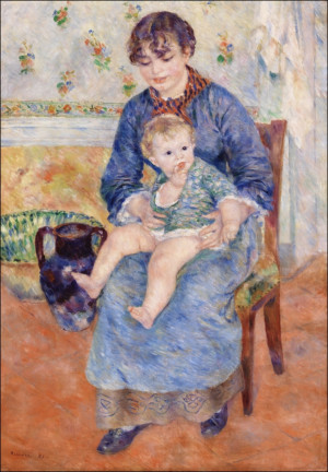 Young Mother, Auguste Renoir - plakat Wymiar do wyboru: 40x60 cm