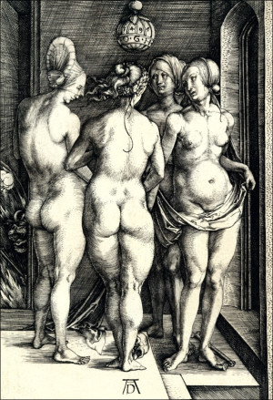 Four Naked Women, Albrecht Durer - plakat Wymiar do wyboru: 50x70 cm