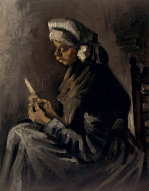 The Potato Peeler, Vincent van Gogh - plakat Wymiar do wyboru: 50x70 cm