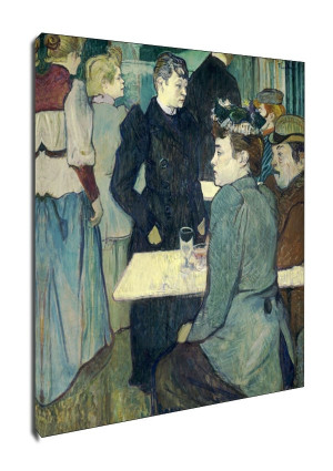 A Corner of the Moulin de la Galette, Henri de Toulouse-Lautrec - obraz na płótnie Wymiar do wyboru: 70x100 cm
