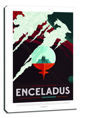 Enceladus - obraz na płótnie Wymiar do wyboru: 20x30 cm