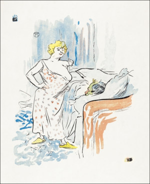 Man and Woman print in high resolution, Henri De Toulouse-Lautrec - plakat Wymiar do wyboru: 20x30 cm