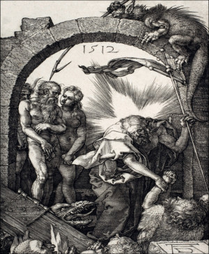 Christ in Limbo, from The Passion, Albrecht Durer - plakat Wymiar do wyboru: 50x70 cm