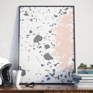 Lovely splash - plakat w ramie , wymiary - 70cm x 100cm, ramka - czarna