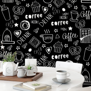 Tapeta na ścianę - coffeeworld , rodzaj - tapeta flizelinowa laminowana