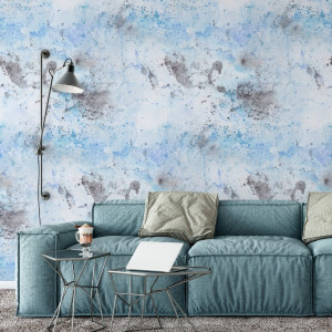 Tapeta na ścianę - art blue , rodzaj - tapeta flizelinowa laminowana