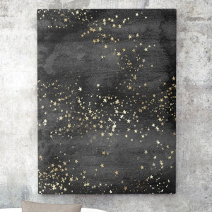 Obraz na płótnie - golden stars , wymiary - 115cm x 170cm