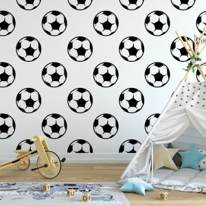 Tapeta dziecięca - football art , rodzaj - tapeta flizelinowa
