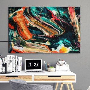Abstract art - modny obraz na ścianę , wymiary - 60cm x 90cm