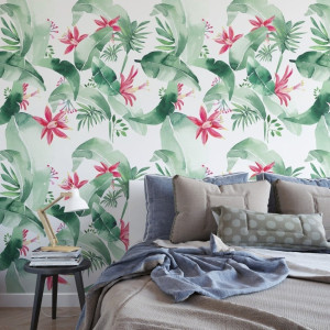 Tapeta na ścianę - lovely tropic , rodzaj - próbka tapety 50x50cm