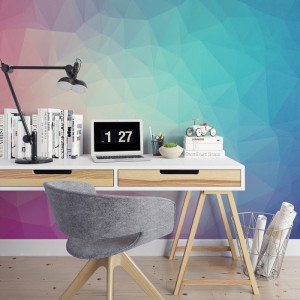 Pinkblue -tapeta designerska , rodzaj - tapeta flizelinowa