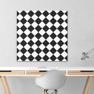 Szachownica - designerski obraz na płótnie , wymiary - 60cm x 60cm