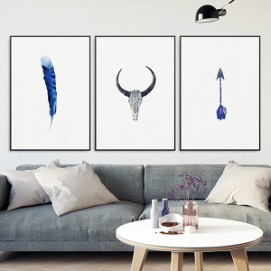 Zestaw trzech plakatów - adventure art , wymiary - 40cm x 50cm (3 sztuki), kolor ramki - biały