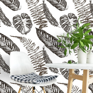 Tapeta na ścianę - shadow in tropic , rodzaj - tapeta flizelinowa laminowana