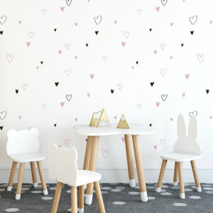 Tapeta dziecięca - minimalist heart , rodzaj - tapeta flizelinowa