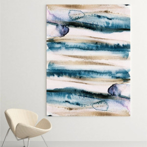 Obraz na płótnie - artistic blue , wymiary - 50cm x 70cm