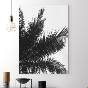 Obraz na płótnie - black tropicana , wymiary - 80cm x 120cm