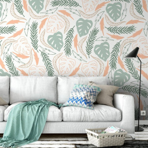 Tapeta na ścianę - monstera creativity , rodzaj - tapeta flizelinowa