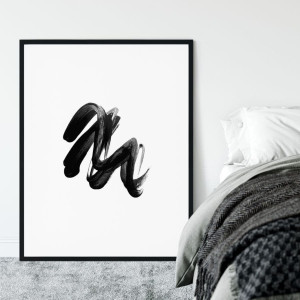 Plakat w ramie - painty wave , wymiary - 40cm x 50cm, ramka - biała