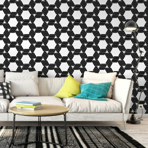 Tapeta na ścianę - hexagon eyes , rodzaj - tapeta flizelinowa laminowana
