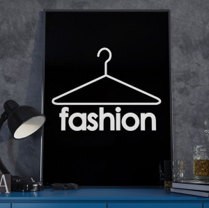 Fashion - plakat designerski , wymiary - 40cm x 50cm, ramka - biała