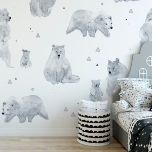 Tapeta dziecięca - polar family , rodzaj - tapeta flizelinowa laminowana