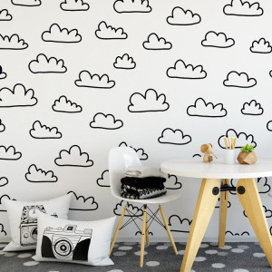 Cloudy design - tapeta ścienna , rodzaj - tapeta flizelinowa