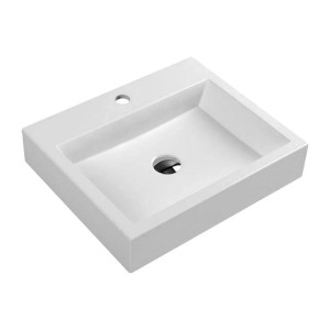 Thasos Umywalka Nablatowa/Wisząca Marble+, 50X42Cm, Biały Połysk Thasos500Bp