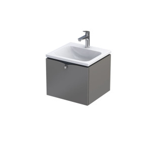 Siena - Szafka Podumywalkowa 50Cm, Jedna Szuflada, Kolor: Ciepły Szary Mat, Or45-Sd1S-50-12