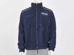 Granatowy polar policyjny z napisami - XS
