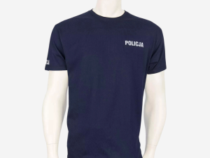 Koszulka (T-shirt) Policja, granatowa – męska - 3XL