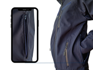 Kurtka softshell policyjny damski z bocznymi suwakami - M