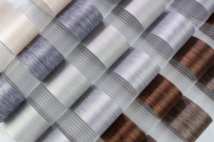 Materiał na rolety Dzień Noc - Zebra V Kasztanowy