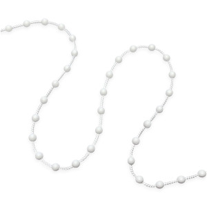 Łańcuszek kulkowy verticale śr. 4,5mm Biały