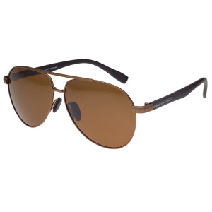 Goya Okulary Przeciwsłoneczne Unisex Z Filtrem Polaryzacyjnym - Goya Cp 806639 Brązowy Brązowe