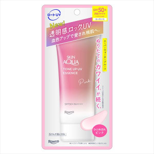 Skin Aqua Tone Up UV Essence Pink Rozświetlający krem SPF50+ PA++++ różowy 80 g
