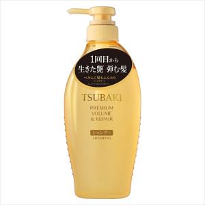 Tsubaki Premium Volume & Repair Shampoo Odbudowująco-Wygładzający Szampon Z Olejem Tsubaki 490ml