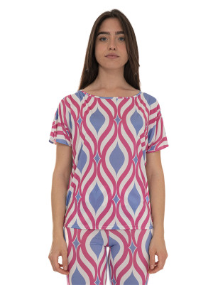 Quality First Casacche Fucsia-bianco Donna 44