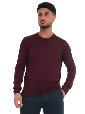 Gran Sasso Pullover girocollo Bordeau Uomo 58